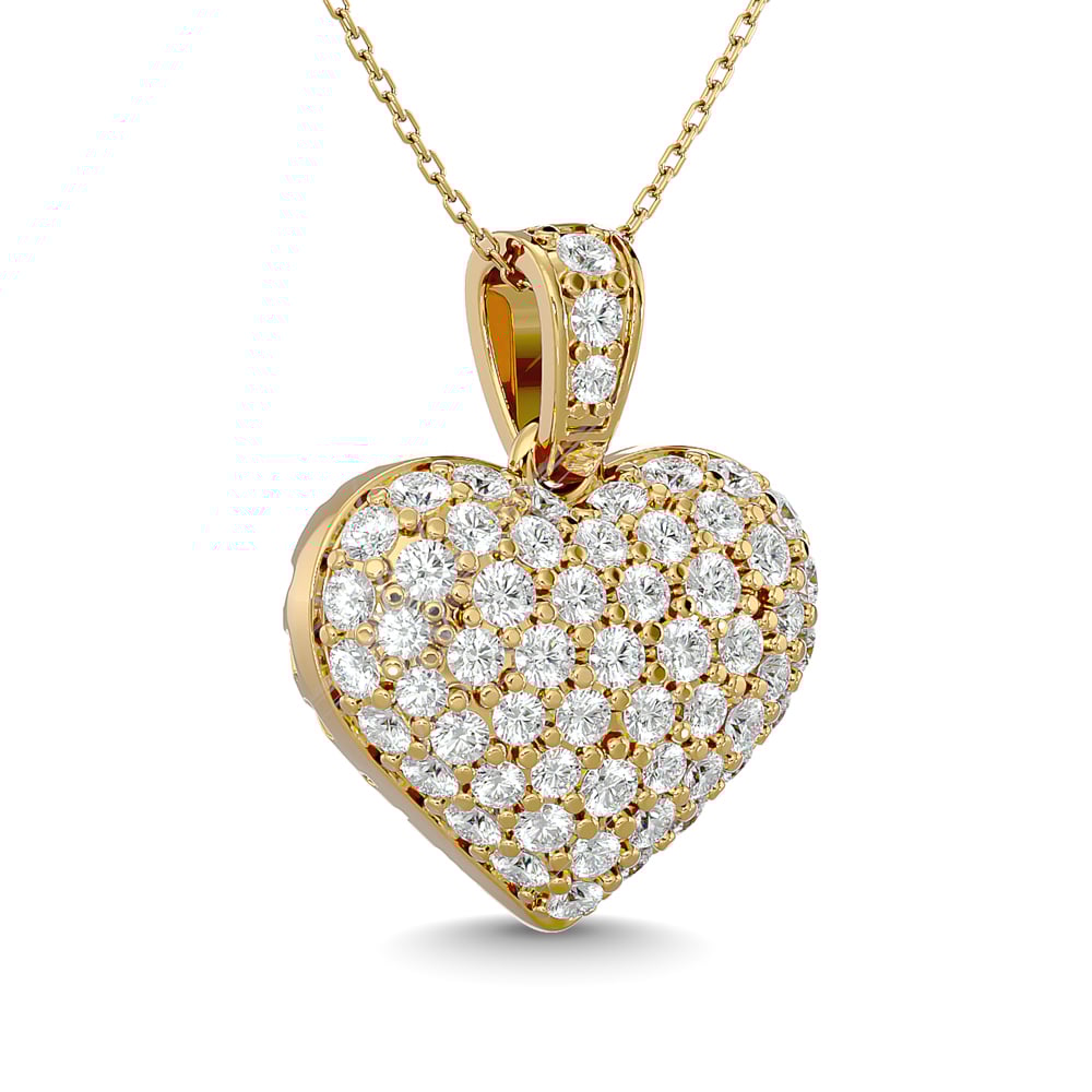 Diamond 1 Ct.tw Heart Pendant in 10K Yellow Gold
