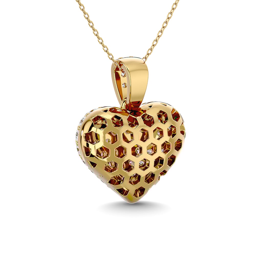 Diamond 1 Ct.tw Heart Pendant in 10K Yellow Gold