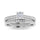 Diamond 3/4 Ct.Tw. Oval Shape Bridal Ring in 14K White Gold