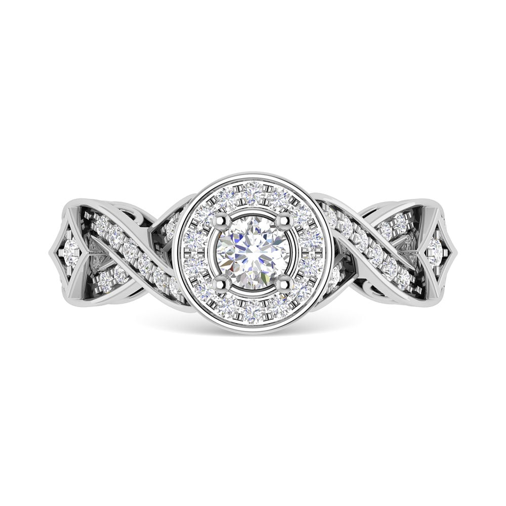 Diamond 3/4 Ct.Tw. Engagement Ring in 14K White Gold