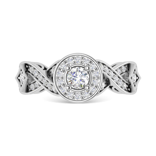 Diamond 3/4 Ct.Tw. Engagement Ring in 14K White Gold