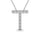 Diamond 1/10 Ct.Tw. Letter T Pendant in 14K White Gold
