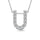 Diamond 1/10 Ct.Tw. Letter U Pendant in 14K White Gold