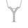 Diamond 1/10 Ct.Tw. Letter Y Pendant in 14K White Gold