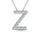Diamond 1/8 Ct.Tw. Letter Z Pendant in 14K White Gold
