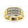 Diamond 1/2 Ct.Tw. Men?s Fashion Ring in 10K Yellow Gold