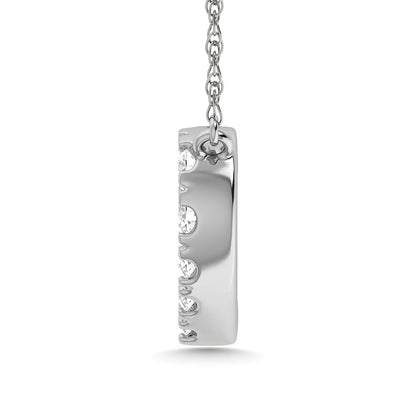 Diamond 1/20 Ct.Tw. Heart Pendant in 10K White Gold