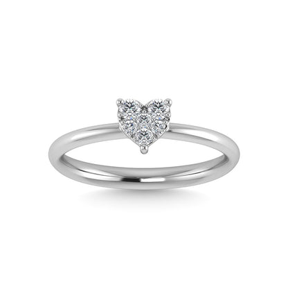 Diamond 1/6 Ct.Tw. Promise Ring in 10K White Gold