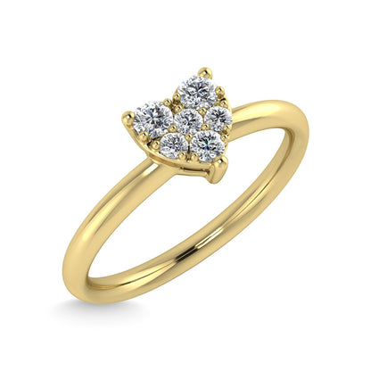 Diamond 1/6 Ct.Tw. Promise Ring in 10K Yellow Gold