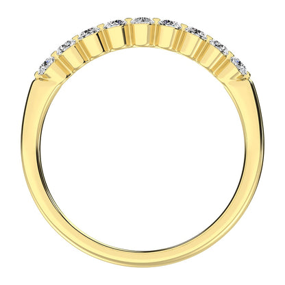 10K Yellow Gold 1/4 Ct.Tw. Diamond Stackable Band