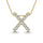Diamond 1/8 Ct.Tw. Letter X Pendant in 14K Yellow Gold