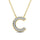 Diamond 1/20 Ct.Tw. Letter C Pendant in 10K Yellow Gold