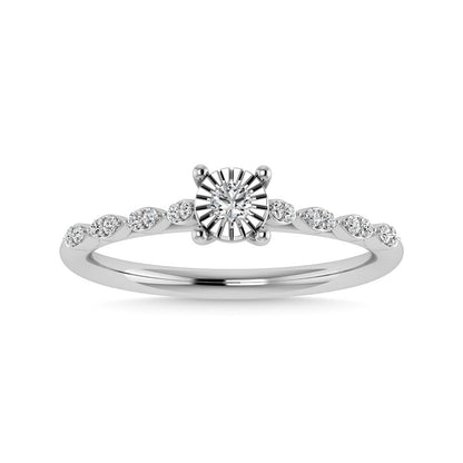 Diamond 1/5 Ct.Tw. Engagement Ring in 14K White Gold