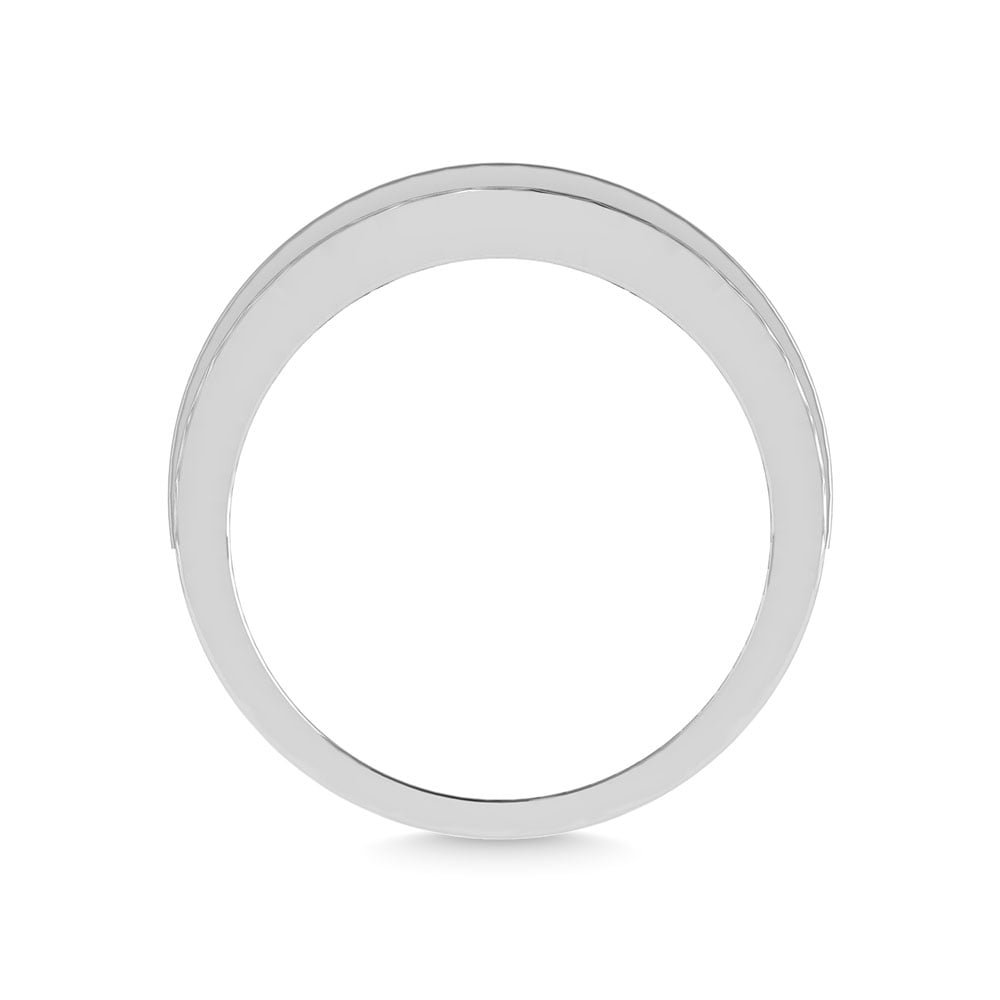 Diamond 1 Ct.Tw. Men?s Wedding Band in 14K White Gold