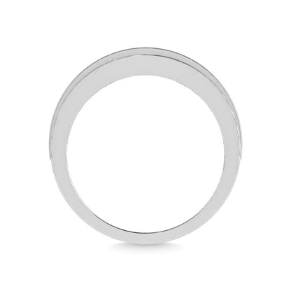 Diamond 1 Ct.Tw. Men?s Wedding Band in 14K White Gold