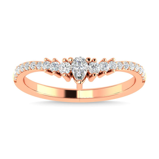 Diamond 1/3 Ct.Tw. Anniversary Band in 14K Rose Gold