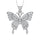Diamond 1 7/8 Ct.Tw. Butterfly Pendant in 10K White Gold