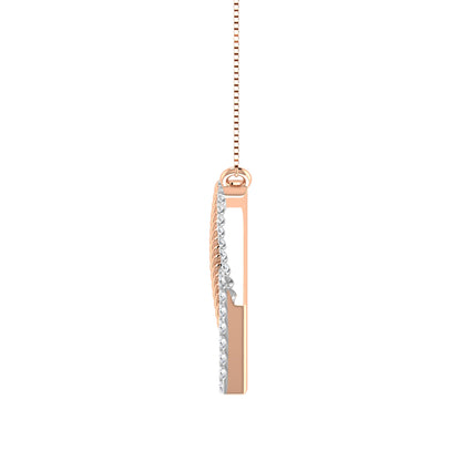 10K Two Tone Gold 1/6 Ct.Tw. Diamond Fashion Necklace