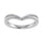 14K White Gold 1/5 Ct.Tw. Diamond Chevron Band