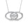 Diamond 1/4 Ct.Tw. Oval Shape Pendant in 10K White Gold