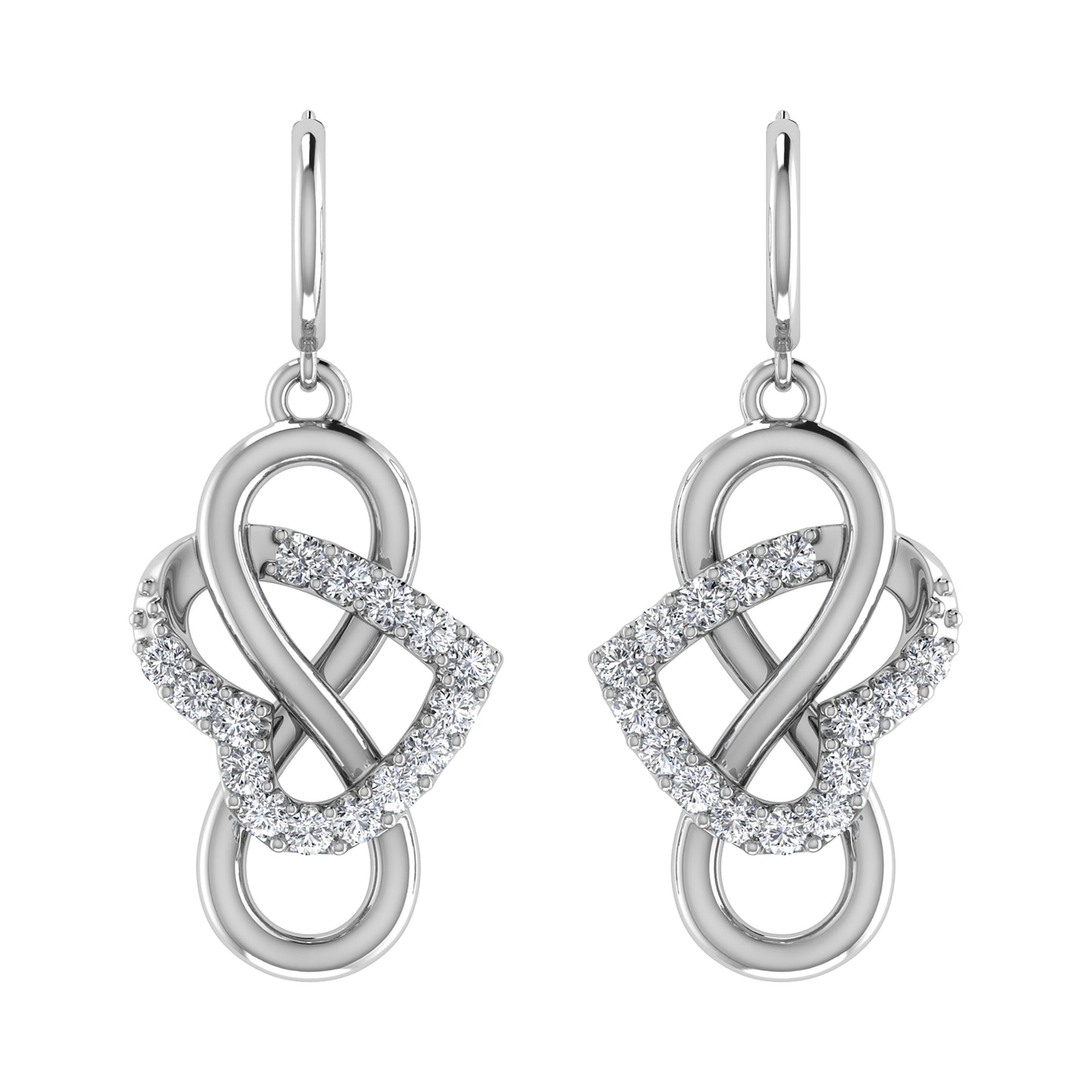 Diamond 1/4 Ct.Tw. Danglers Earrings in 10K White Gold