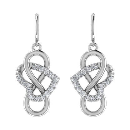 Diamond 1/4 Ct.Tw. Danglers Earrings in 10K White Gold