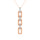 10K Pink Gold 1/8 Ct.Tw. Diamond Cuban Link Pendant