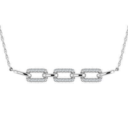 Diamond 1/5 Ct.Tw. Fashion Necklace in 10K White Gold