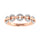 10K Rose Gold 1/6 Ct.Tw. Diamond Fashion Ring