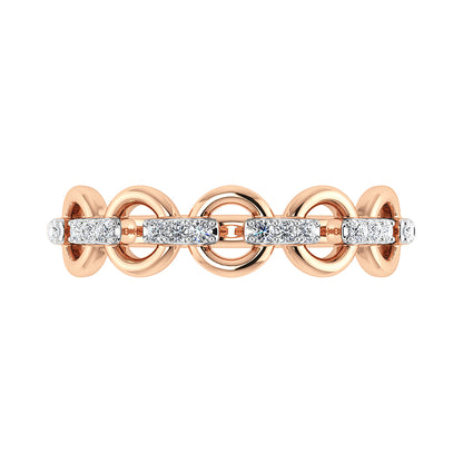 10K Rose Gold 1/10 Ct.Tw. Diamond Fashion Ring