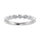 14K White Gold 1/3.Tw. Diamond Stack Band