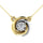 Diamond 1/10 Ct.Tw. Fashion Necklace in 10K Two Tone
