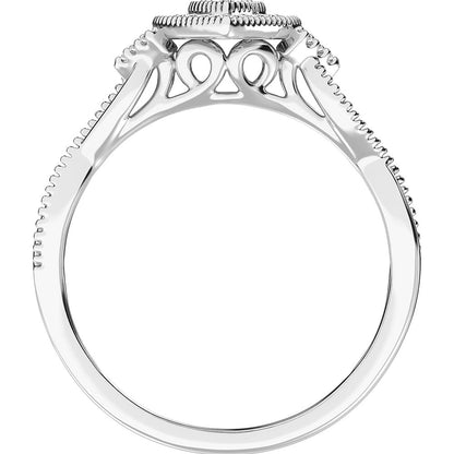 10K White Gold 1/5 Ct.Tw. Diamond Promise Ring