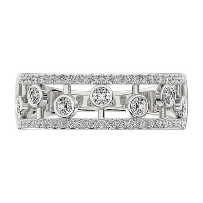 14K White Gold 1/2 Ct.Tw. Diamond Fashion Ring