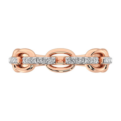 10K Rose Gold 1/5 Ct.Tw. Diamond Fashion Ring