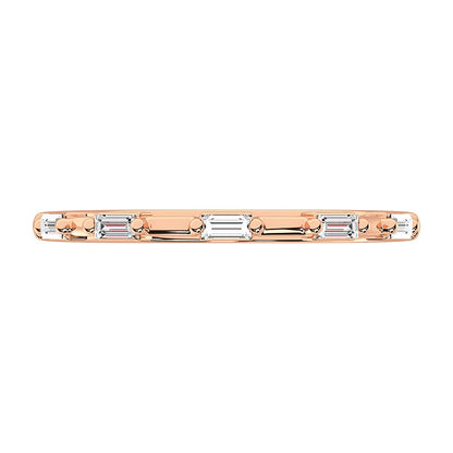 14K Rose Gold 1/2 Ct.Tw. Diamond Curve Band