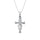 10K White Gold 1/10 Ct.Tw. Diamond Cross Pendant