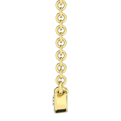 10K Yellow Gold 1/5 Ct.Tw. Diamond Fashion Necklace
