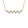 10K Yellow Gold 1/4 Ct.Tw. Diamond Round Fashion Necklace