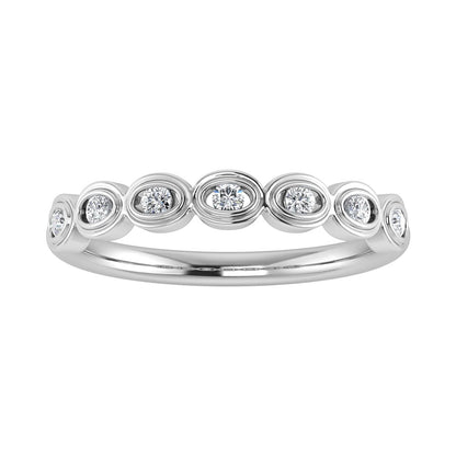 Diamond 1/6 Ct.Tw. Stack Band in 10K White Gold
