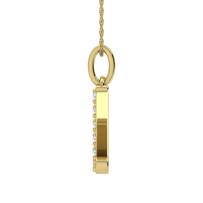 Diamond 1/8 Ct.Tw. Letter Z Pendant in 10K Yellow Gold