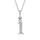 Diamond 1/20 Ct.Tw. Letter I Pendant in 10K White Gold