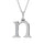 Diamond 1/20 Ct.Tw. Letter N Pendant in 10K White Gold