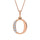 Diamond 1/20 Ct.Tw. Letter O Pendant in 10K Rose Gold