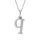 Diamond 1/20 Ct.Tw. Letter Q Pendant in 10K White Gold