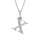 Diamond 1/20 Ct.Tw. Letter X Pendant in 10K White Gold