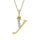 Diamond 1/20 Ct.Tw. Letter Y Pendant in 10K Yellow Gold