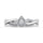 10K White Gold Diamond 1/4 Ct.Tw. Pear Shape Bridal Ring