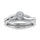 10K White Gold Diamond 1/4 Ct.Tw. Round Shape Bridal Ring