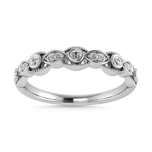 Diamond 1/10 Ct.Tw. Stackable Band in 14K White Gold